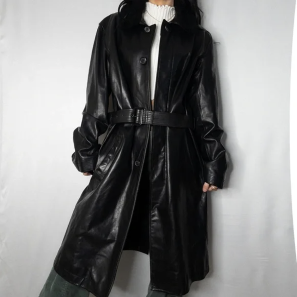 Vintage Belted Leather Jackets